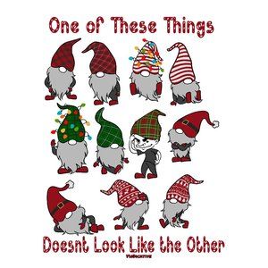 Christmas Gnomes One of These Things Doesnt Look Like the Other VinDicktive T